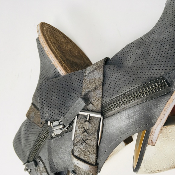 Dolce Vita Heel Sandal Boot Suede Zip 9.5 EUC - Picture 7 of 8